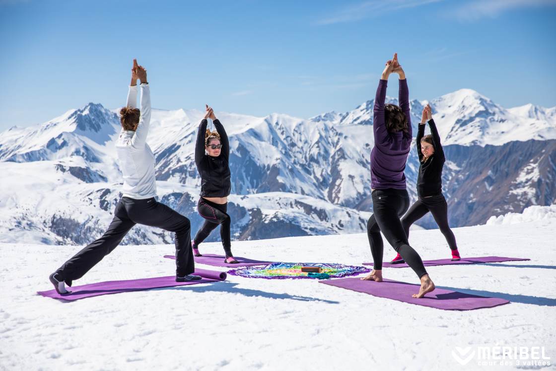 Stazione sciistica di Méribel, vacanza sulla neve con lezione di yoga