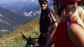 In bicicletta nelle Alpi bavaresi