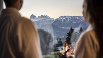 Wellness hotel with view of the Dolomites