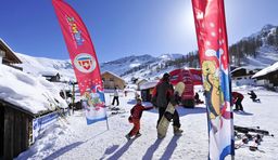 Skiing vacation with children, family ski resort Malbun